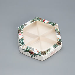 Цена за 5 шт. Коробка складная Счастливого Нового года, 23 23 4 см