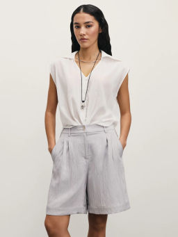 Шорты-бермуды из вискозы и тенселя / Zarina