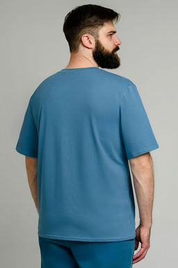 Арт. 67114/9 Футболка мужская 48-58 (6 шт) Цвет:джинс - Идеал фото 4