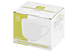 Кружка 480 мл 13,5*10*9 см Веточки-цветочки - Elan gallery фото 5