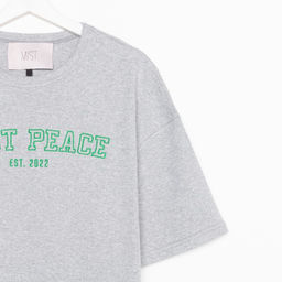 Футболка женская MIST Peace, размер 48-50, серая