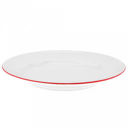 Тарелка мелкая фарфоровая Палитра д265мм, форма Идиллия, красный (Беларусь) - Домашняя мода фото 2