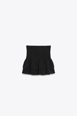 WIDE-WAIST BERMUDA SHORTS WITH RUFFLES - Zara фото 7