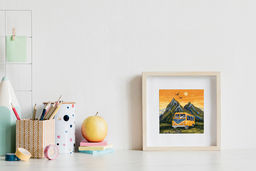 Klart набор для вышивания 8-511 Поездка к закату 10 х 10 см