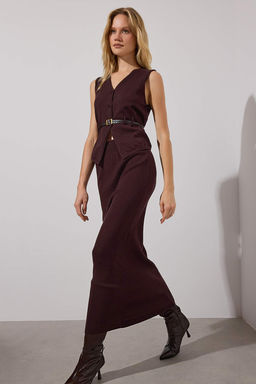 Limited Edition Kahverengi Premium Iplik/Ozel Iplik Triko Etek TWOAW26ET00050 - Trendyolmilla фото 2