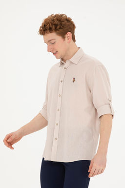 Мужская базовая рубашка с длинным рукавом Stone - U.s. polo assn фото 10