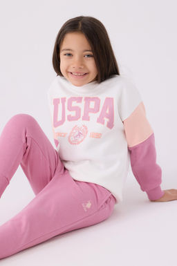 Кремовый пижамный комплект для девочки Неожиданная скидка в корзине - U.s. polo assn фото 3