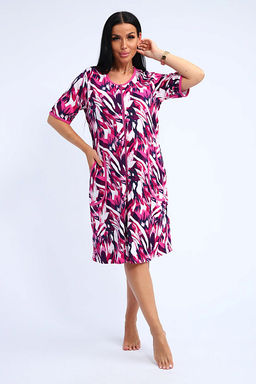 Халат женский на молнии с карманами (01057, синий) - Плиона фото 21