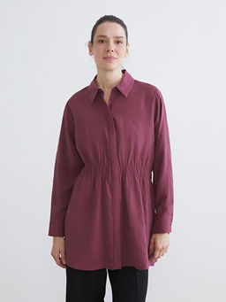 Oversize Modal Kar???ml? Kad?n G?mlek Tunik