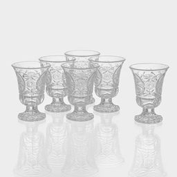 Рюмки «Ледяная звезда», 40 мл, 5.5×7.5 см, набор 6 шт., стекло, прозрачные