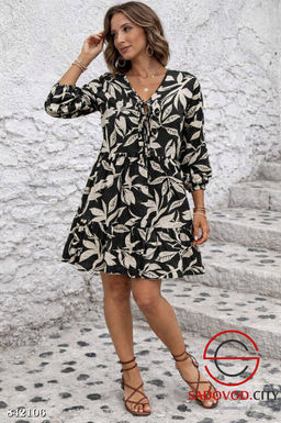 Платье женское с принтом