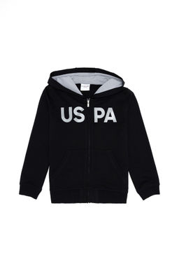 Детская черная базовая толстовка с капюшоном Неожиданная скидка в корзине