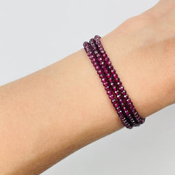 Бусины для украшений из Граната "Альмандин" (185 бусин)