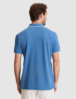 Koyu Mavi Slim Fit Polo Yaka Ti__rt