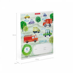 Цена за 280 шт. Тетрадь школьная ученическая ErichKrause Автопарк, 12 листов, линейка (в плёнке по 10 шт.) фото 10