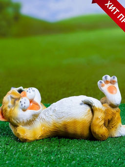 Садовая фигура из полистоуна «Ленивый Кот», 23×12.5×11 см