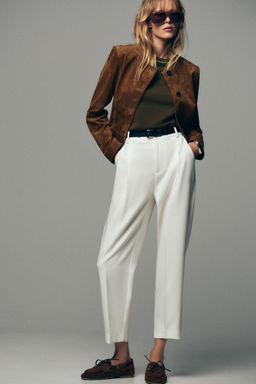 DARTED TROUSERS WITH BELT - Zara фото 2