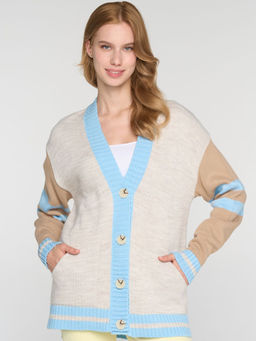 Кардиган женский 7242-14127. 5200785/4300850/4300913 латте/св.полынь/шалфей - Vay фото 2