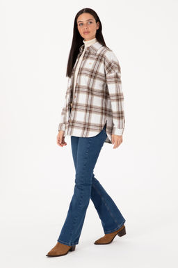 Kad_n Krem Uzun Kollu Oduncu G_mlek - U.s. polo assn фото 4