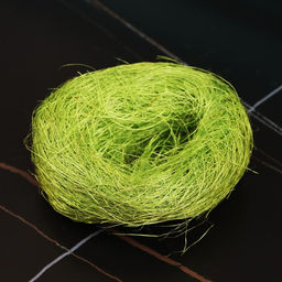 Гнездо, крашеная солома, 10 см, микс цветов - Пижон фото 2