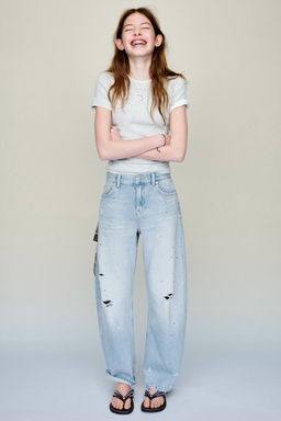 CAMISETA DOBLE CON MODAL / Gris vigor? - Zara фото 2