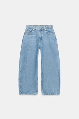 JEANS ZW COLLECTION CAPRI BALLOON TIRO MEDIO / Azul - Zara фото 6