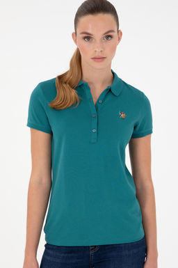 Женская темно-зеленая футболка Неожиданная скидка в корзине - U.s. polo assn фото 3