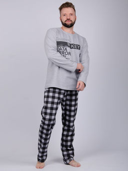 Пижама Хакер, футер начес - Малина фото 8