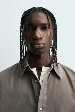 WASHED DENIM SHIRT - Zara фото 6