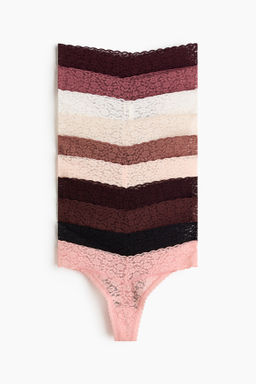 Pack de 10 bragas thong de encaje - H&m фото 2