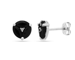 Серьги из серебра сапфир корунд, Сандра