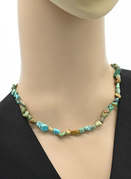 Чокер из лазурита галтовка, 40см - Радуга камня фото 4