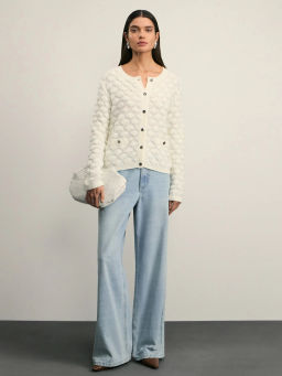 Кардиган из фактурной пряжи / Zarina  фото 2