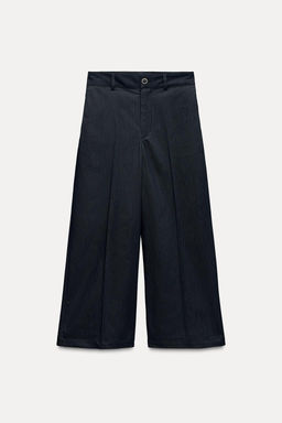 HIGH-WAIST CULOTTE TROUSERS - Zara фото 6
