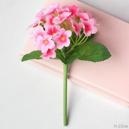 Цветок искусственный РОЗОВЫЙ Фиалка 22 см / W01316-2 /уп 112/300/600/ 738968