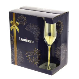 Набор Бокалов для шампанского СЕЛЕСТ 160мл ЗОЛОТИСТЫЙ ХАМЕЛЕОН 6шт арт.P1636 /Люминарк/ - Luminarc фото 5