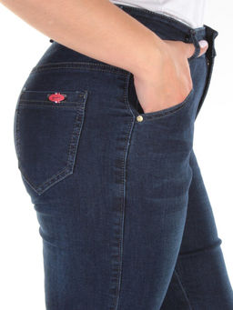 6626 DK. BLUE Джинсы зауженные женские ZAL