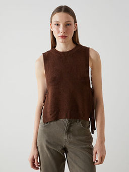 Bisiklet Yaka Kad?n Triko S?veter