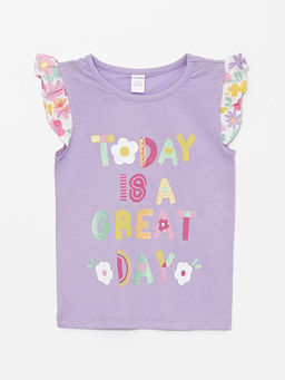 Bisiklet Yaka K?sa Kollu K?z Bebek Ti??rt 2li - Waikiki фото 3