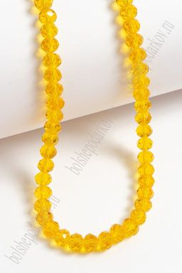 Бусины стеклянные, прозрачные, на леске "Rondelle" 8 мм (SF-660) оранжевый №97