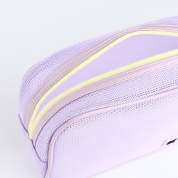 Косметичка на молнии сетчатая, с ручкой, Best, сиреневая - Simaland фото 3
