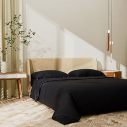 Постельное бельё Этель 1,5 сп Jet black 143х215, 150х215, 50х70+3-2 шт, мако-сатин, 114г/м2  фото 8