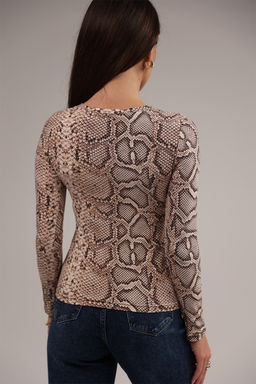 Лонгслив облегающий повседневный skims