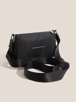 Сумка через плечо MM6 MAISON MARGIELA NYLON POCKETS CROSSBODY BAG Артикул 4663222, черный  фото 3