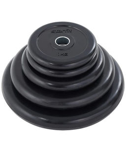 Диск обрезиненный STARFIT BB-202 1,25 кг, d=26 мм, стальная втулка, черный  фото 5