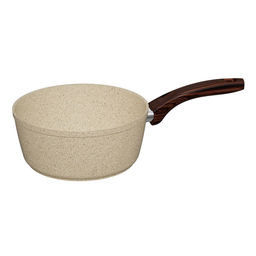 Ковш а/п литой 1,5 л с индукционным дном, d=18 см, цвет: кремовый гранит (R-102/18) /RASHEL/  фото 2