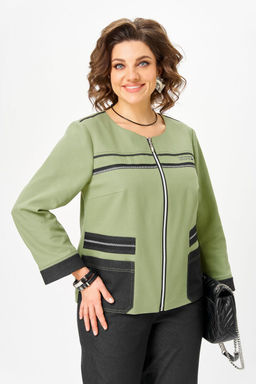 Костюм Aira Style 24249 зелёный-графит