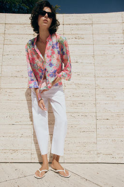 CAMISA ESTAMPADO FLORAL / Multicolor