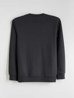 Bisiklet Yaka Erkek Sweatshirt
