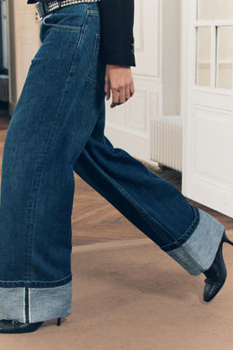 ZW COLLECTION RELAXED HIGH-WAIST JEANS - Zara фото 2